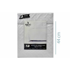 NM QUILT TWN 2PC WHITE HPC4081TW 