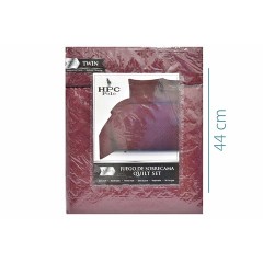 NM QUILT TWN 2PC BURGANDY HPC4083TW 