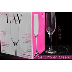NM LAV GLASS CHAMPAGNE LV-FAM539F 