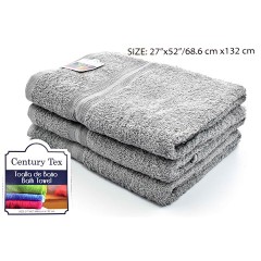 NM TOWEL 27X52''  GREY CT-9202 