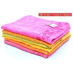 NM TOWEL 28X56 JAQUARED VELLUR SCR-3084 