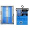 NM CHECK VOILE CURTAIN WITH GROMMETS TURQO CH43-TUR 