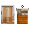 NM CHECK VOILE CURTAIN ROD POCKET GOLD L09- 