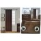 NM JACQUARD CURTAIN WITH GROMMETS 55X90 BROWN BA-549 
