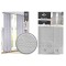 NM HPC CURTAIN BLACKOUT WITH GROMMETS SILVER HPC5024 